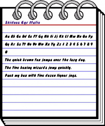 Skidoos Cyr Regular animated font preview Skidoos Cyr Regular animated font preview