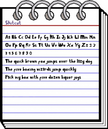 Skitcut Regular animated font preview Skitcut Regular animated font preview