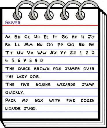 Skiver Regular animated font preview Skiver Regular animated font preview