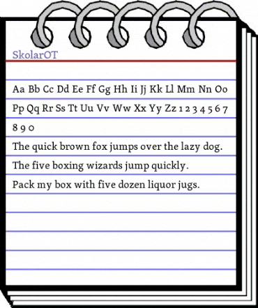 Skolar OT Regular animated font preview