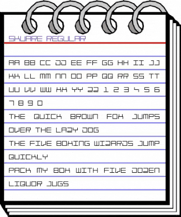skuare Regular animated font preview skuare Regular animated font preview
