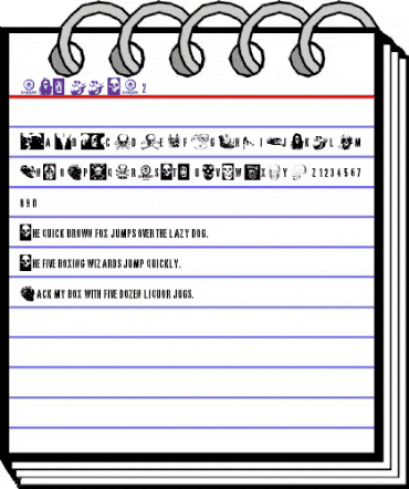 SKULL TS 2 Regular animated font preview