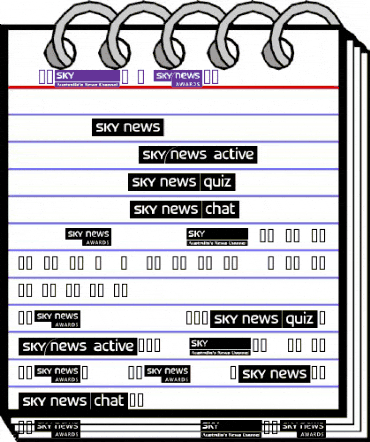 SKYfontnews Regular animated font preview SKYfontnews Regular animated font preview