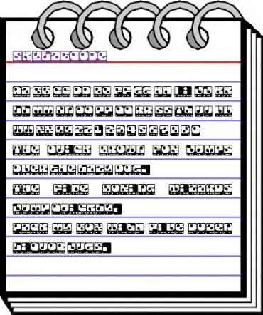 SkylabCode Regular animated font preview