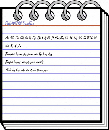 Skylight FREE Regular animated font preview