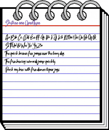 Skytree one animated font preview Skytree one animated font preview