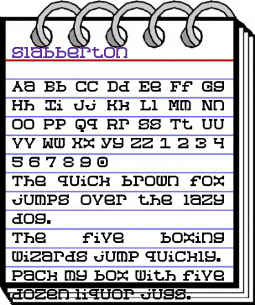 Slabberton Regular animated font preview Slabberton Regular animated font preview