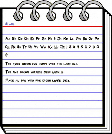 Slabs Regular animated font preview Slabs Regular animated font preview