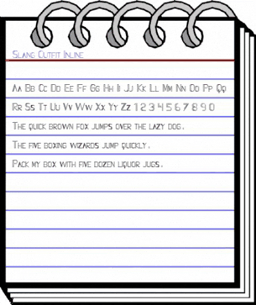 Slang Outfit Inline Regular animated font preview Slang Outfit Inline Regular animated font preview