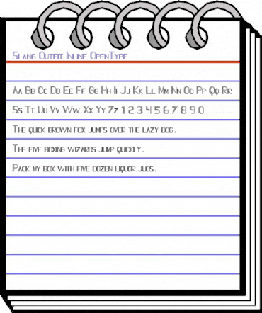 Slang Outfit Inline animated font preview Slang Outfit Inline animated font preview