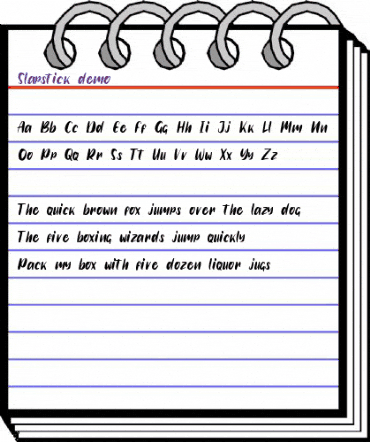 Slapstick demo Regular animated font preview Slapstick demo Regular animated font preview