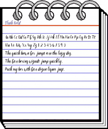 Slash Bold animated font preview