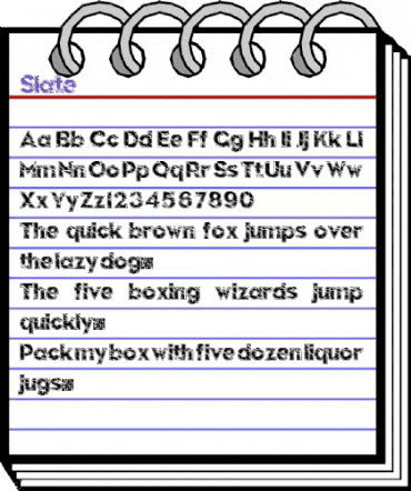 Slate Regular animated font preview