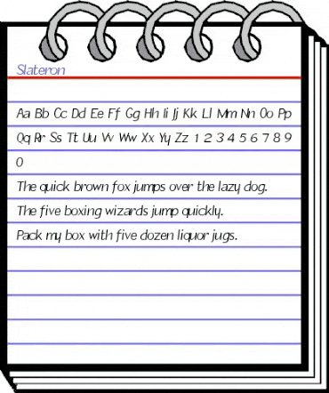 Slateron Regular animated font preview Slateron Regular animated font preview