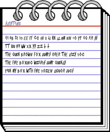 Slaytanic Regular animated font preview Slaytanic Regular animated font preview