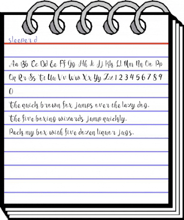 sleeper Regular animated font preview sleeper Regular animated font preview