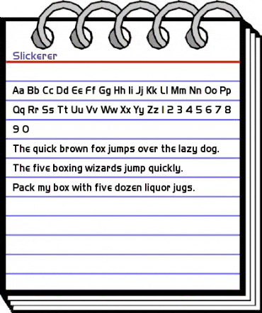 Slickerer Regular animated font preview Slickerer Regular animated font preview