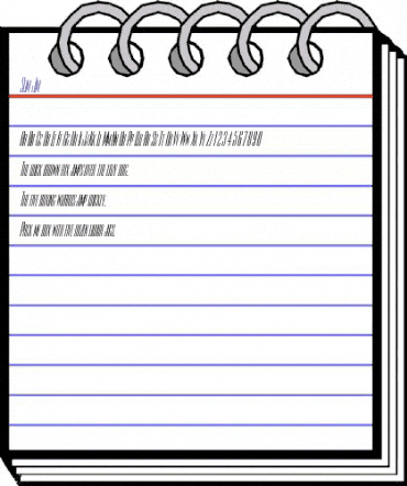 Slim Jim Italic animated font preview