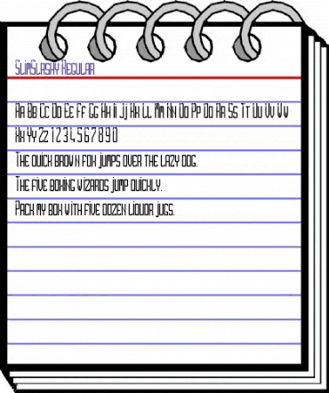 SlimSlashy Regular animated font preview SlimSlashy Regular animated font preview