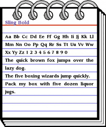 Sling Bold animated font preview