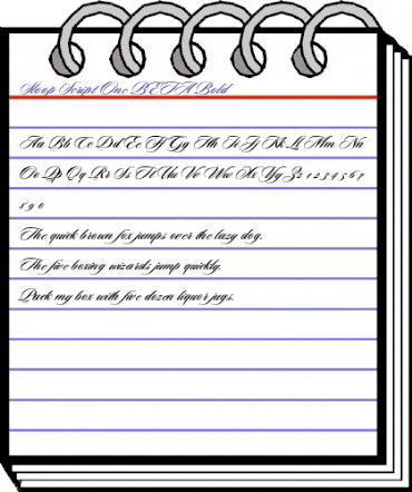 Sloop Script One BETA Bold animated font preview Sloop Script One BETA Bold animated font preview