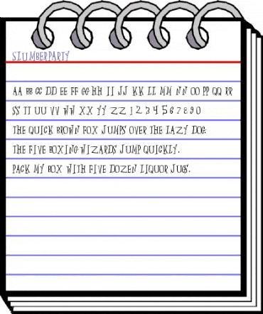 SlumberParty Regular animated font preview SlumberParty Regular animated font preview