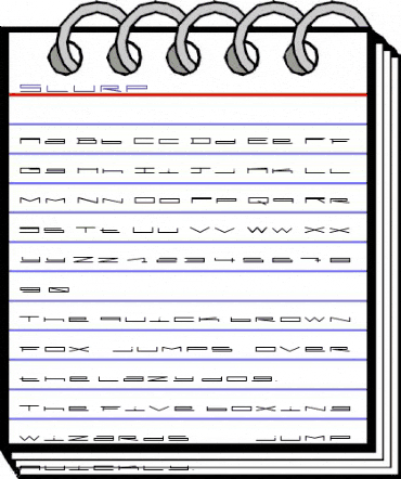 Slurp Regular animated font preview