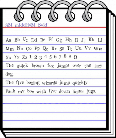 SM_middlisM Bold animated font preview SM_middlisM Bold animated font preview