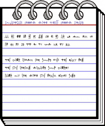 Smartfair Hollow with Three Hollow Stars animated font preview