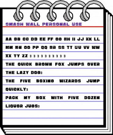 Smash Wall Personal Use animated font preview Smash Wall Personal Use animated font preview