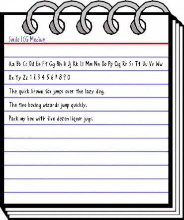 Smile ICG Medium Regular animated font preview