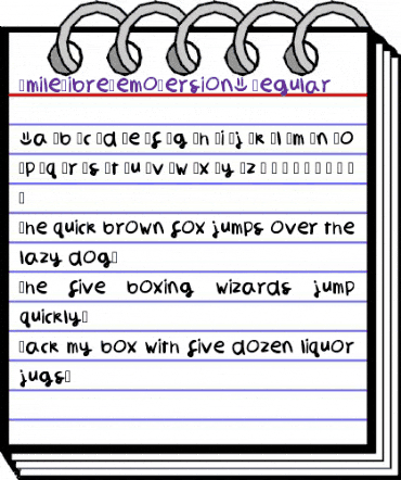Smile Libre Demo Version A Regular animated font preview
