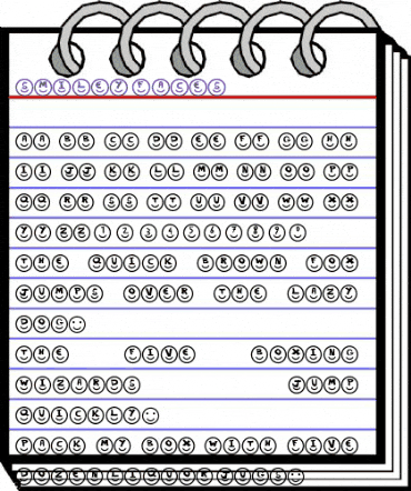 Smiley Faces Smiley Faces animated font preview