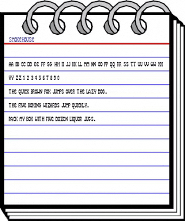 SmokeHouse Regular animated font preview