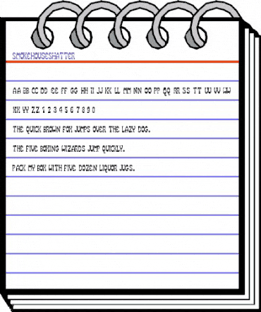 SmokeHouseShatter Regular animated font preview