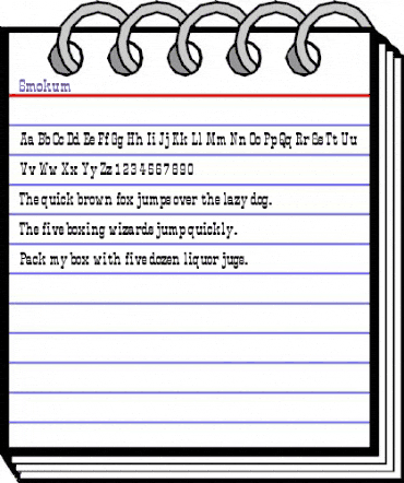 Smokum Regular animated font preview Smokum Regular animated font preview