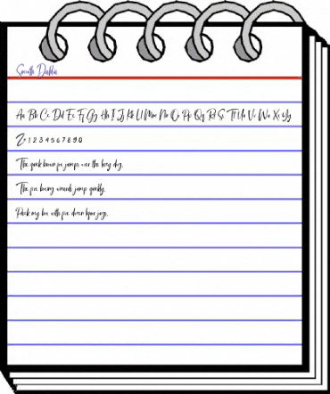 Smooth Dahlia Regular animated font preview Smooth Dahlia Regular animated font preview