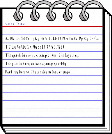 Smoothies Regular animated font preview