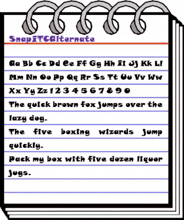 SnapITCAlternate Heavy animated font preview SnapITCAlternate Heavy animated font preview