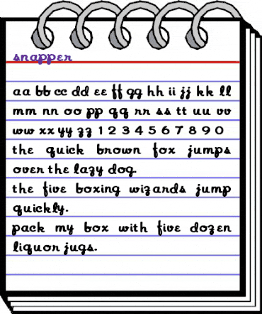 Snapper Regular animated font preview Snapper Regular animated font preview