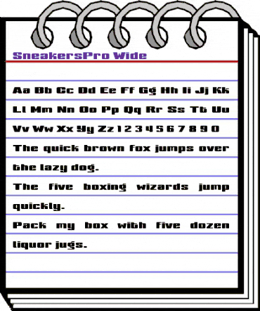 Sneakers Pro Wide animated font preview Sneakers Pro Wide animated font preview
