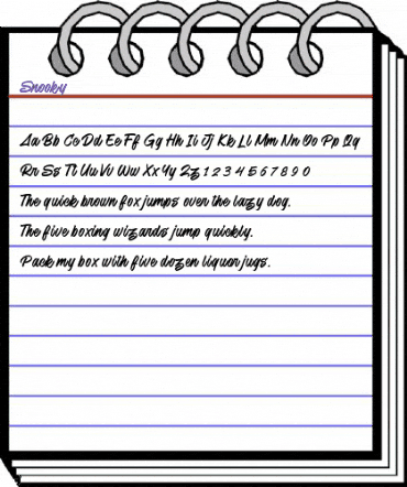 Snooky Regular animated font preview Snooky Regular animated font preview