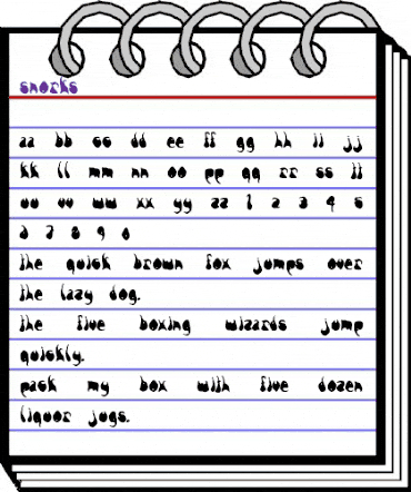 Snorks Regular animated font preview