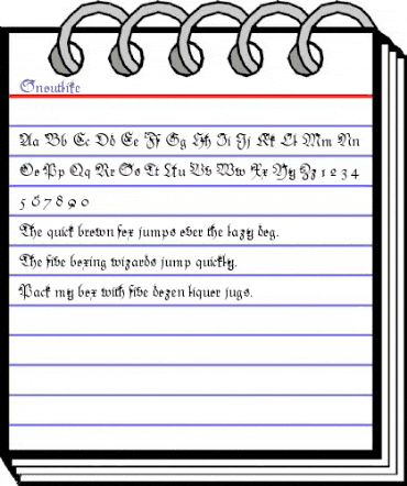 Snoutlike Regular animated font preview