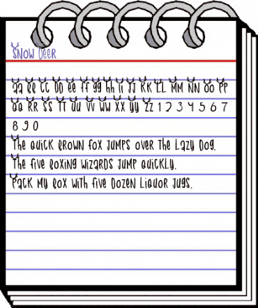 Snow Deer Regular animated font preview