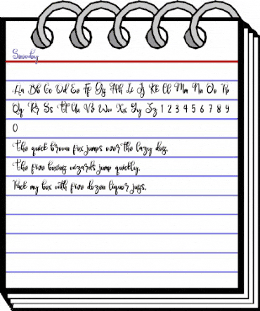 Snowby Regular animated font preview