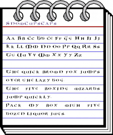 SnowCupsCaps Regular animated font preview SnowCupsCaps Regular animated font preview