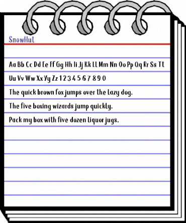 SnowHut Regular animated font preview SnowHut Regular animated font preview