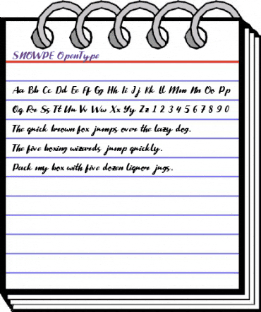 Snowpe Regular animated font preview