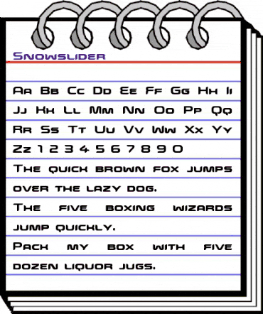 Snowslider Regular animated font preview Snowslider Regular animated font preview